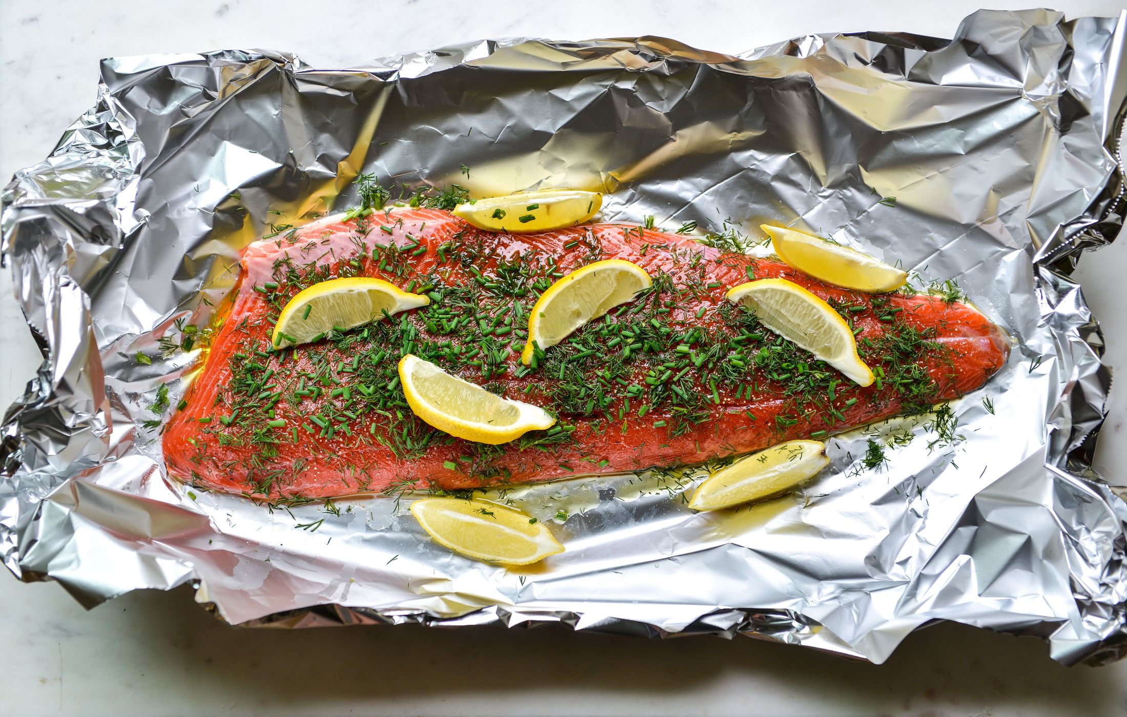Foil-Packet Grilled Salmon | Nourishing Meals®